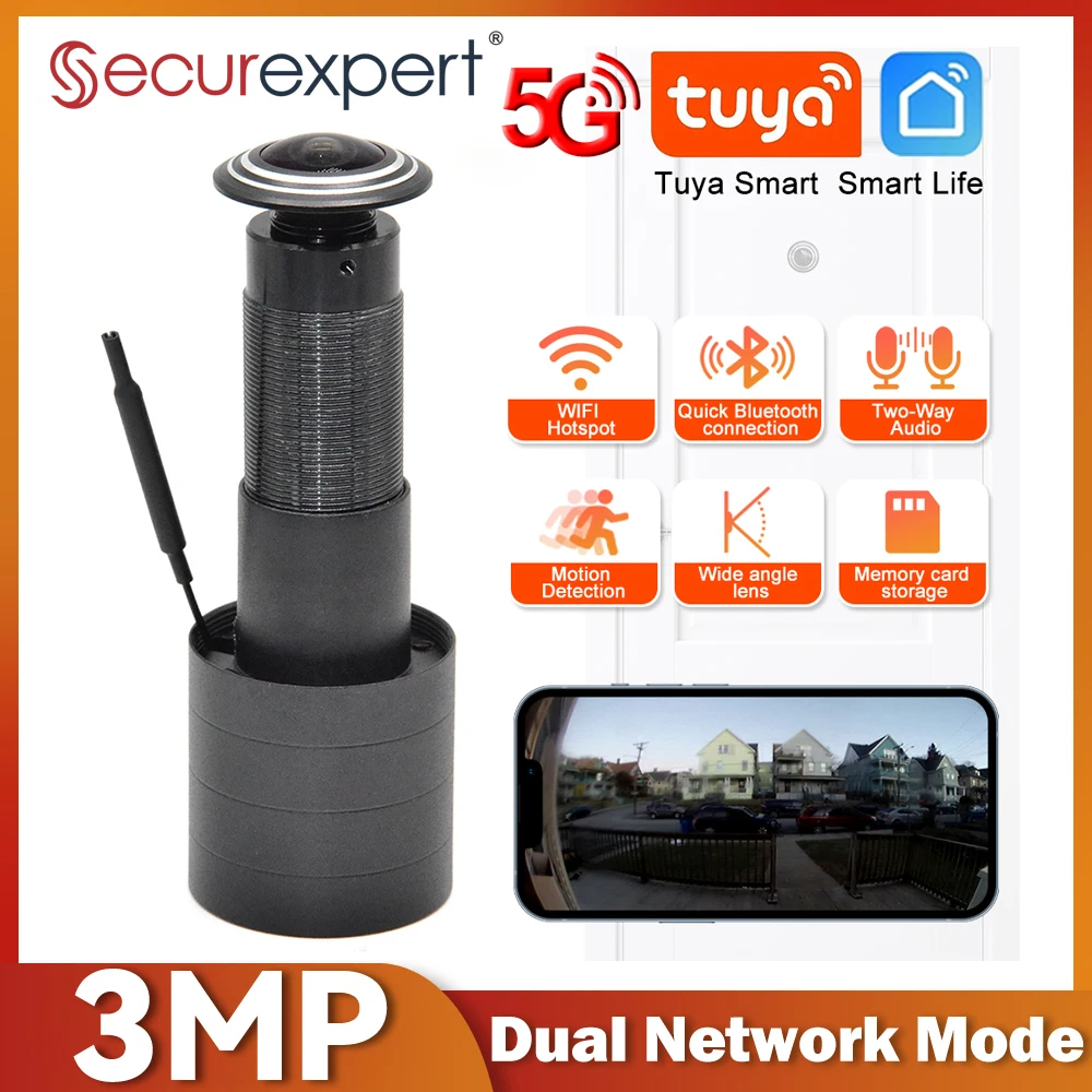 Smart Home Camera Ezviz - 3MP HD 2.4G/5G WiFi Door Viewer