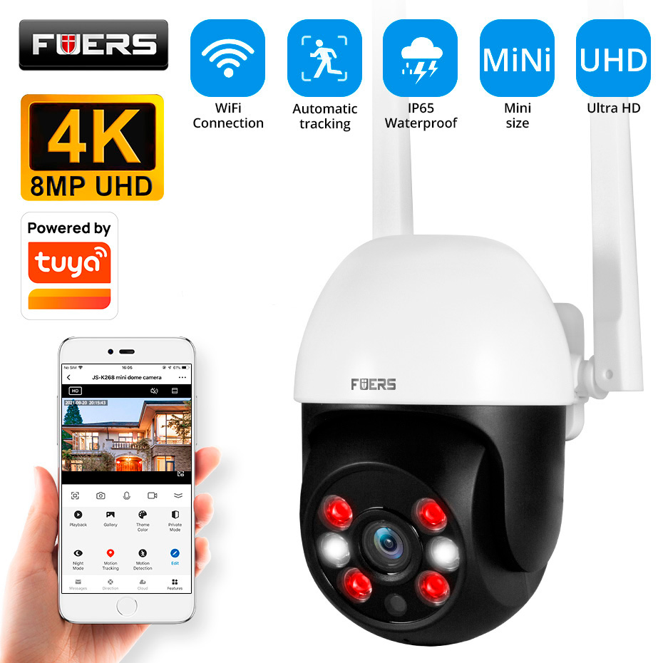 Smart Home Camera Ezviz - Fuers 8MP 4K IP Camera Outdoor