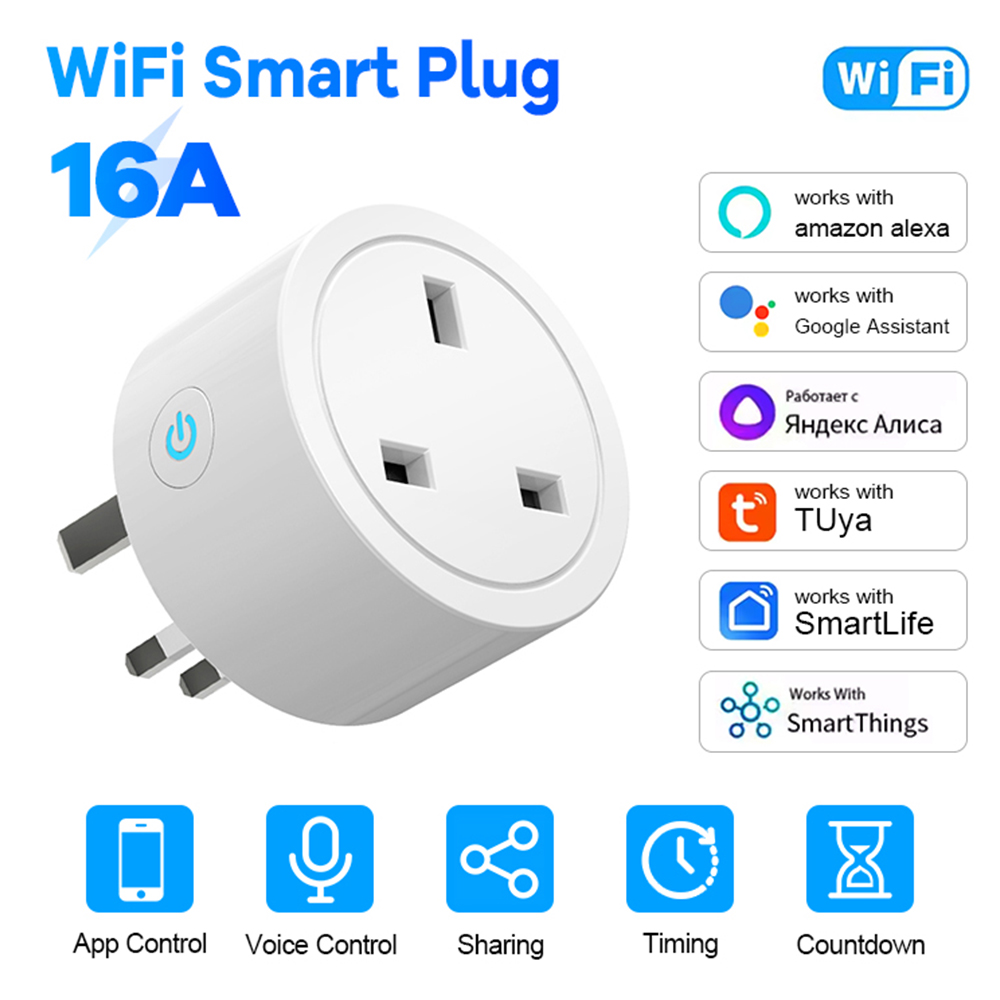 Smart Home Energy App - WiFi Smart Plug 16A UK Socket