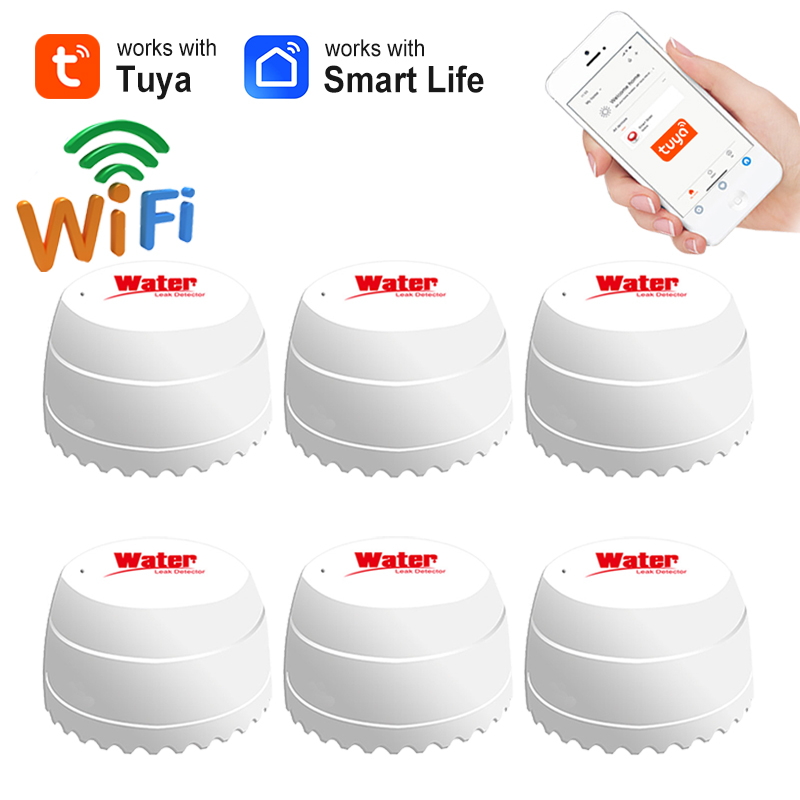 Smart Home Security System - Tuya WiFi Water Leakage Sensor Smart