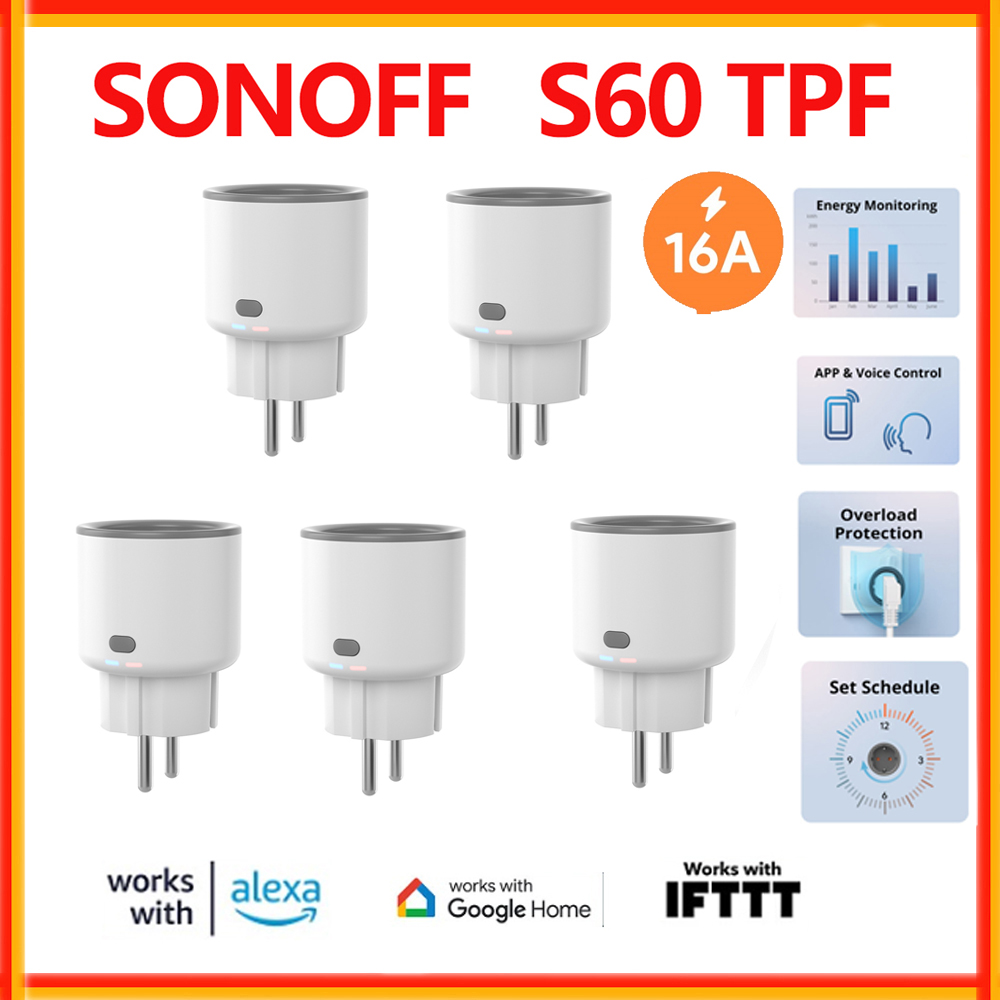 Smart Home Energy App - SONOFF S60 TPF Wifi Smart Plug