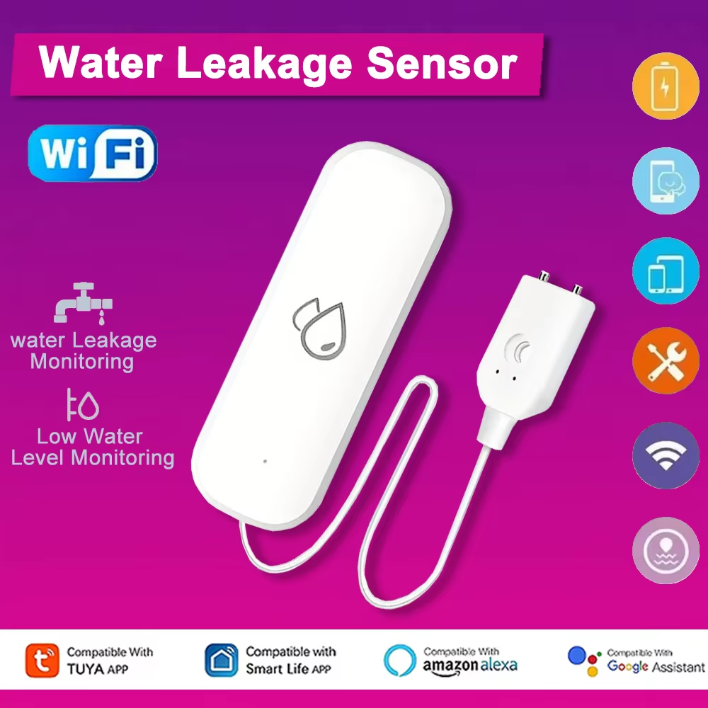 Smart Home Wiz - Tuya WiFi Water Leakage Alarm Sensor