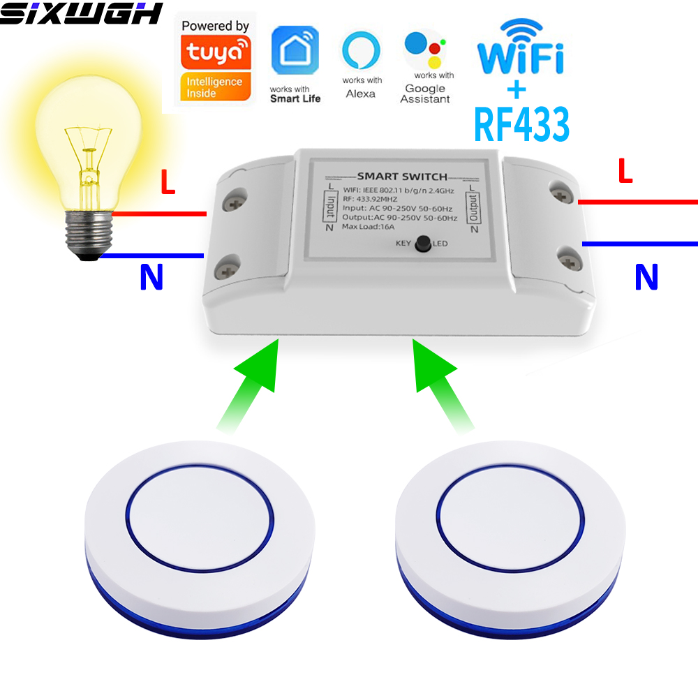 Smart Home For Living - 16A WiFi Tuya Smart Switch Wireless