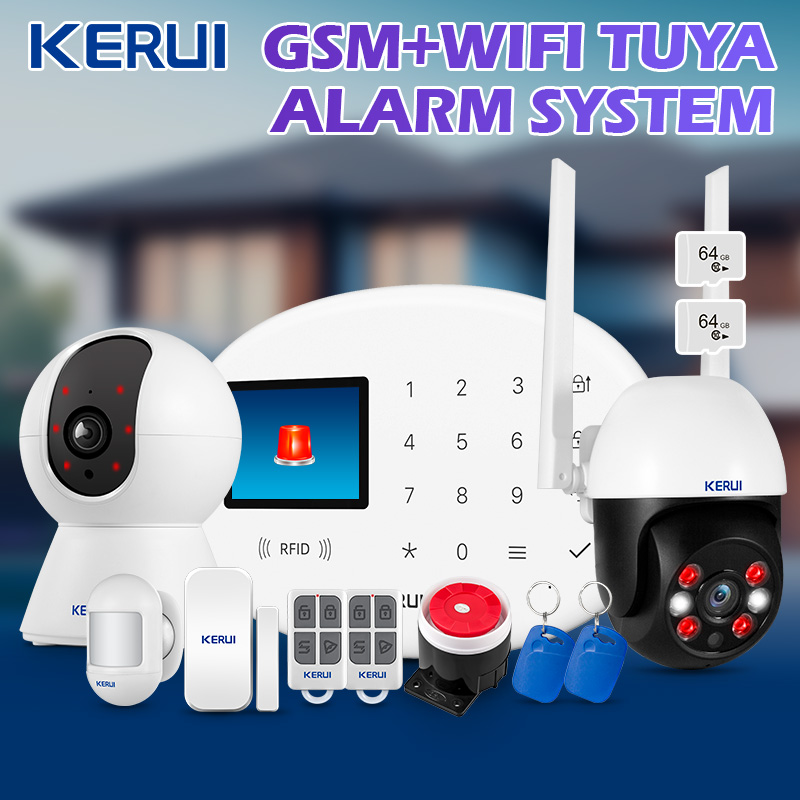 Smart Home Security System - KERUI Tuya Wireless Home Alarm Kit