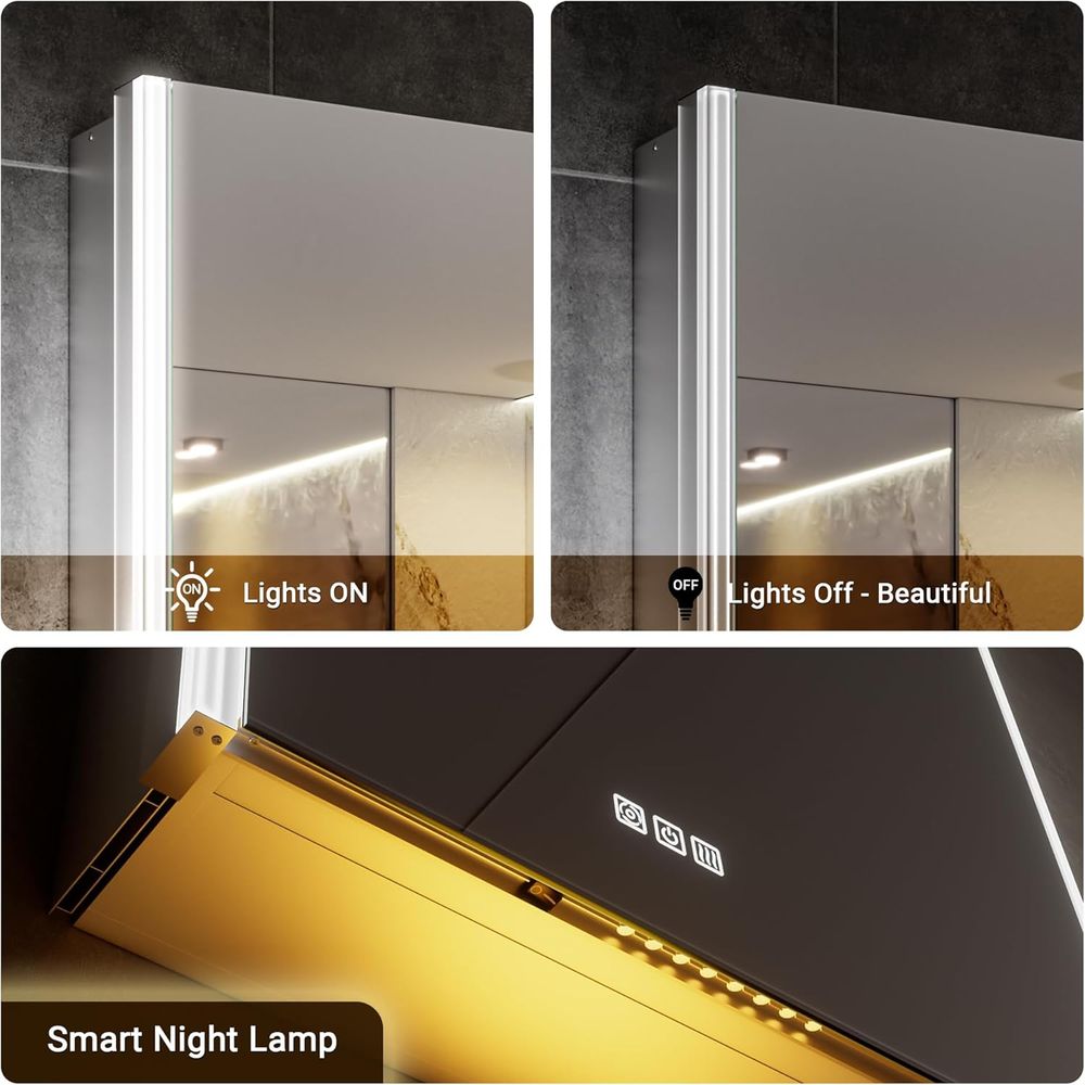 20x32 Lighted Medicine Cabinet - Smart Home For Living ulasan dan harga