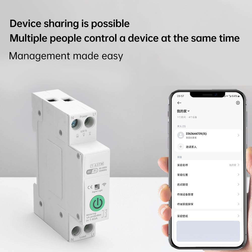 WIFI Smart Circuit Breaker Swi - Smart Home Energy App ulasan dan harga