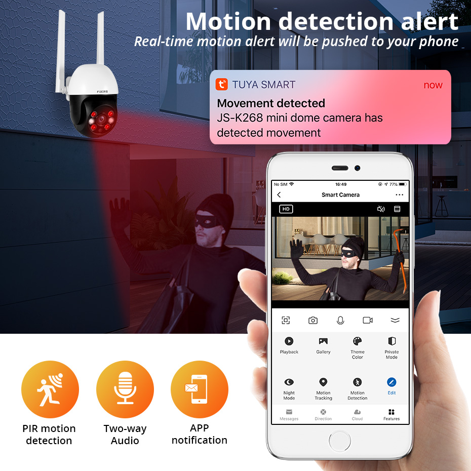 Fuers 8MP 4K IP Camera Outdoor - Smart Home Camera Ezviz ulasan dan harga