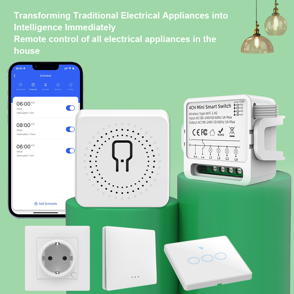 Tuya WiFi Smart Switch 1/2/3/4 - Smart Home Wiz ulasan dan harga