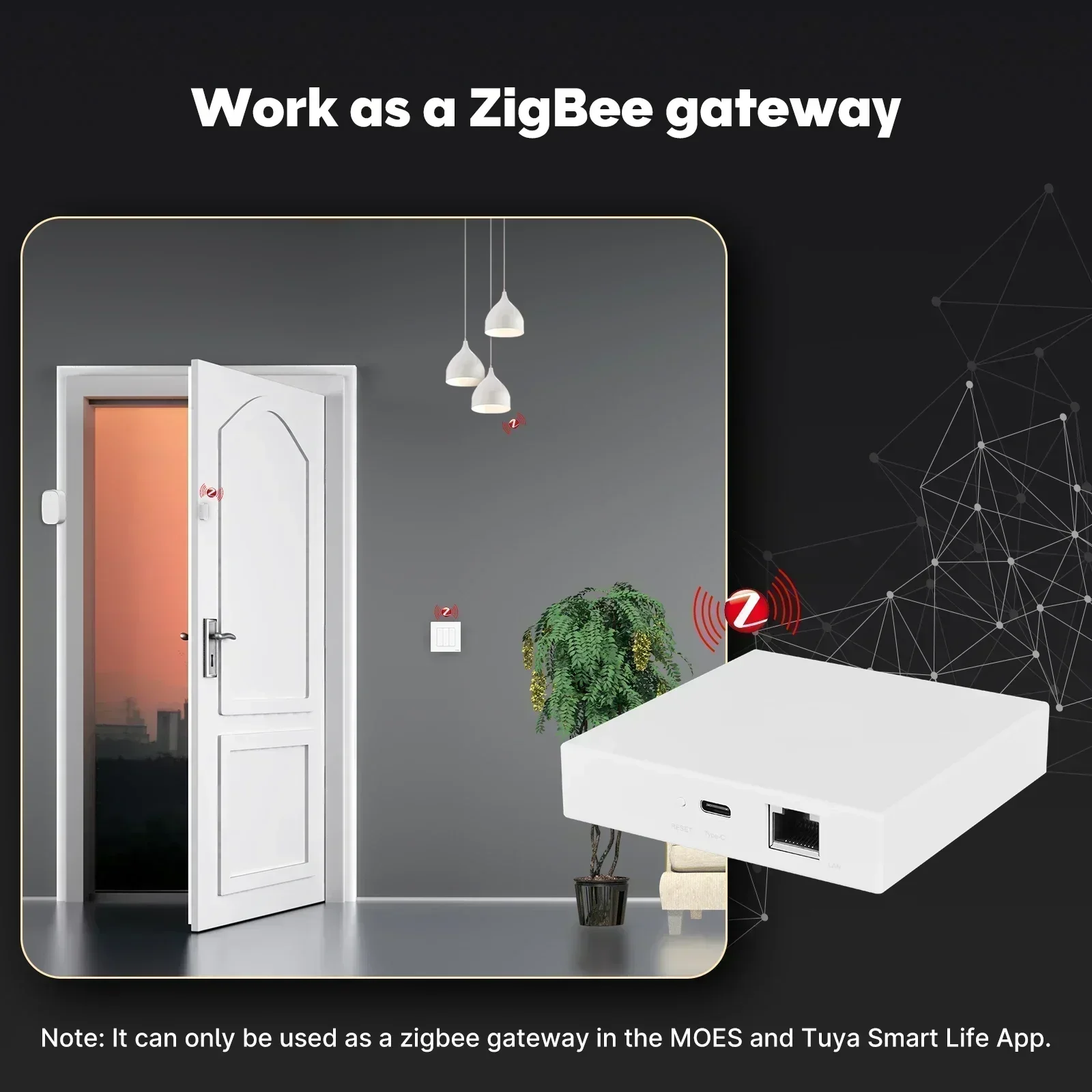 MOES Tuya Zigbee Matter Thread - Smart Home Bridge ulasan dan harga