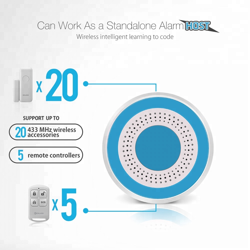 PGST 433Mhz Indoor Wireless Si - Smart Home Security System ulasan dan harga