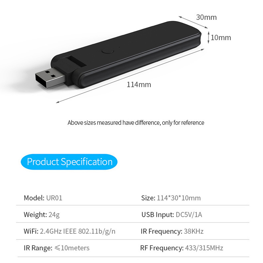 1Pc Smart RF IR Remote Control - Smart Home Energy App ulasan dan harga