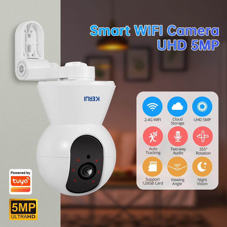 KERUI 4K 8MP Tuya Smart Mini W - Smart Home Camera Ezviz ulasan dan harga