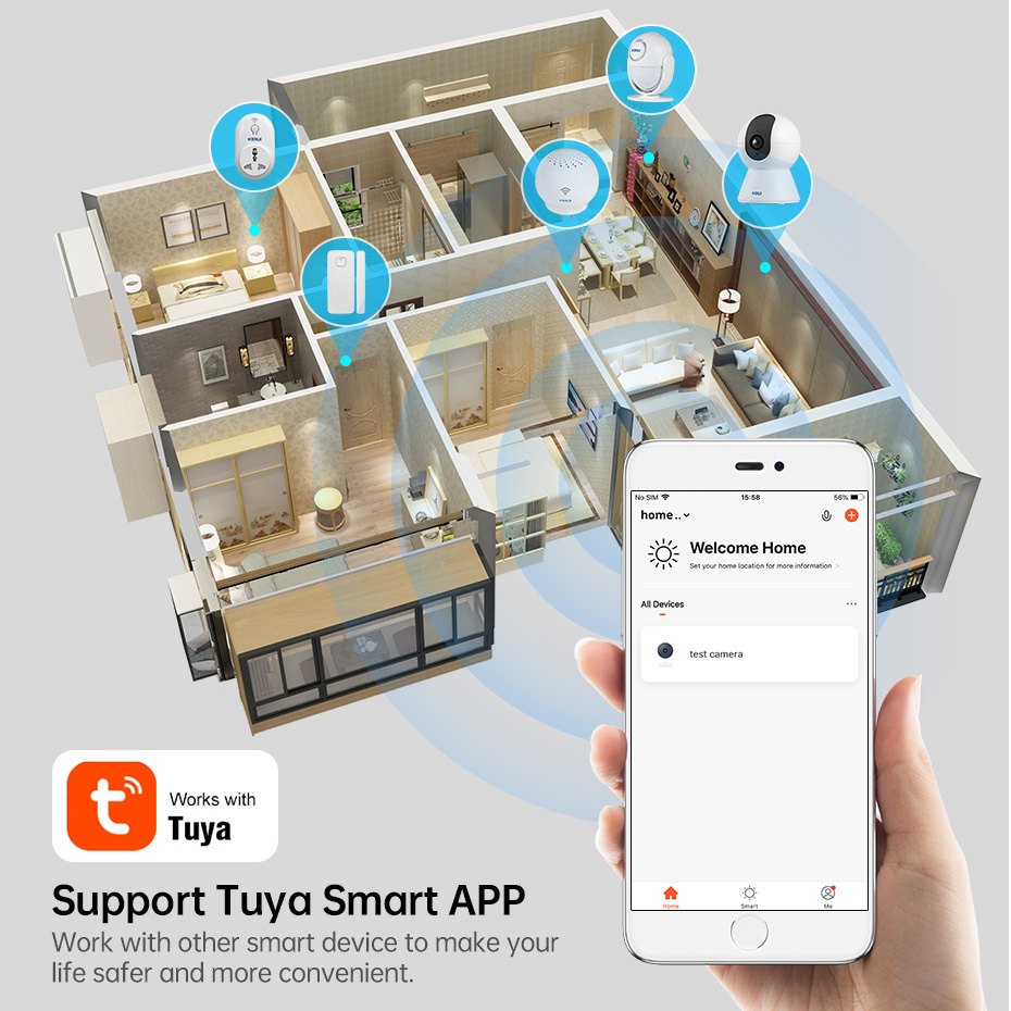 KERUI 4K 8MP Tuya Smart Mini W - Smart Home Camera Ezviz ulasan dan harga