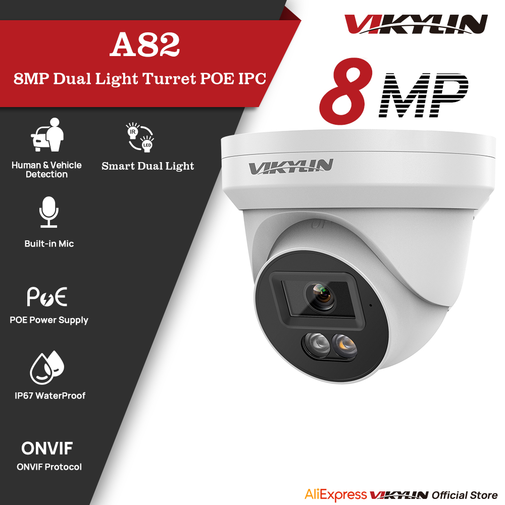 VIKYLIN 8MP IP Security Camera - Smart Home Microsoft ulasan dan harga