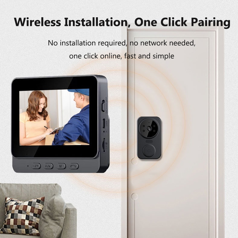 4.3 Inch WiFi Wireless Video D - Smart Home Wiz ulasan dan harga