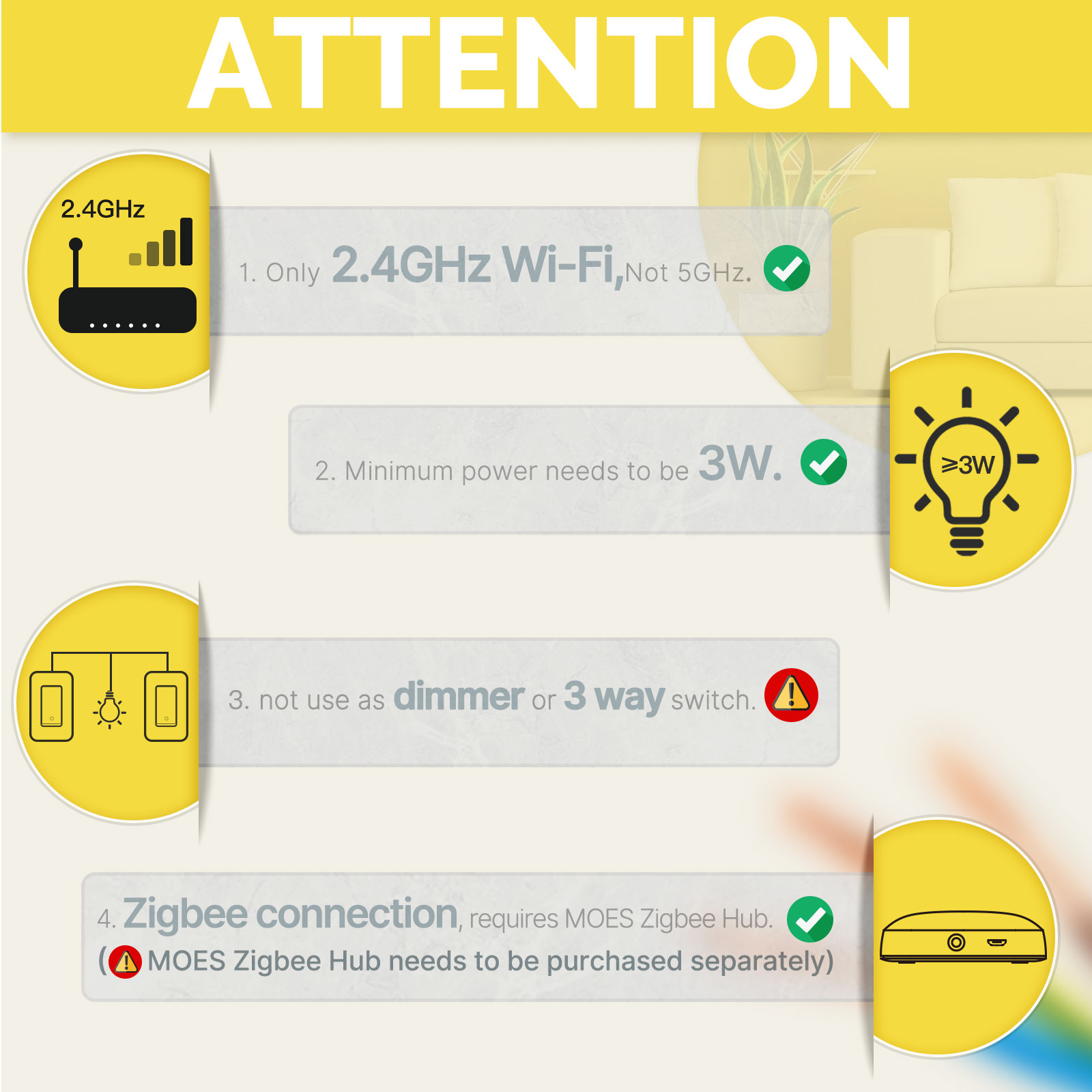 MOES US Standard Zigbee Smart  - Smart Home For Living ulasan dan harga