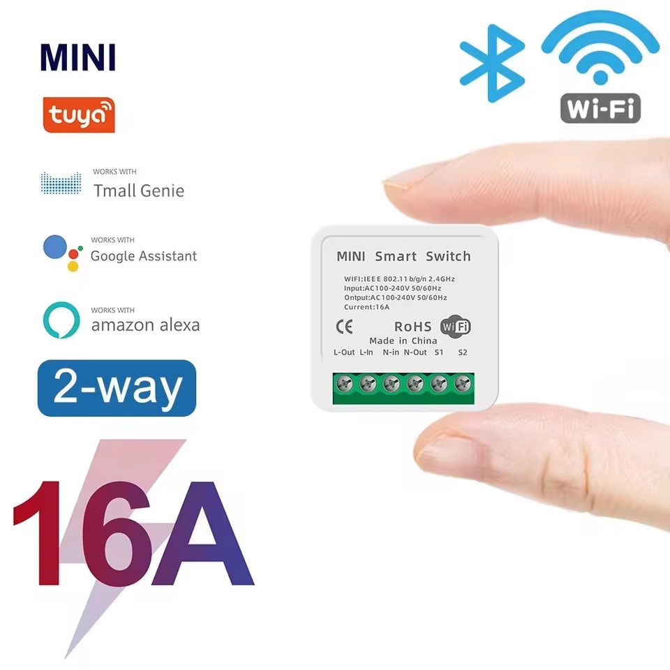 16A Tuya WiFi Smart Switch 2-w - Smart Home Energy ulasan dan harga