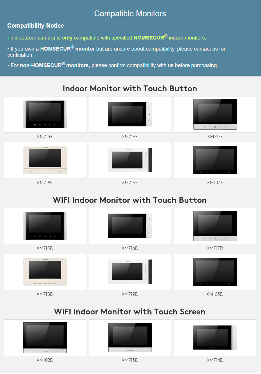 (Not Standalone) HOMSECUR MAL- - Video Doorbell ulasan dan harga