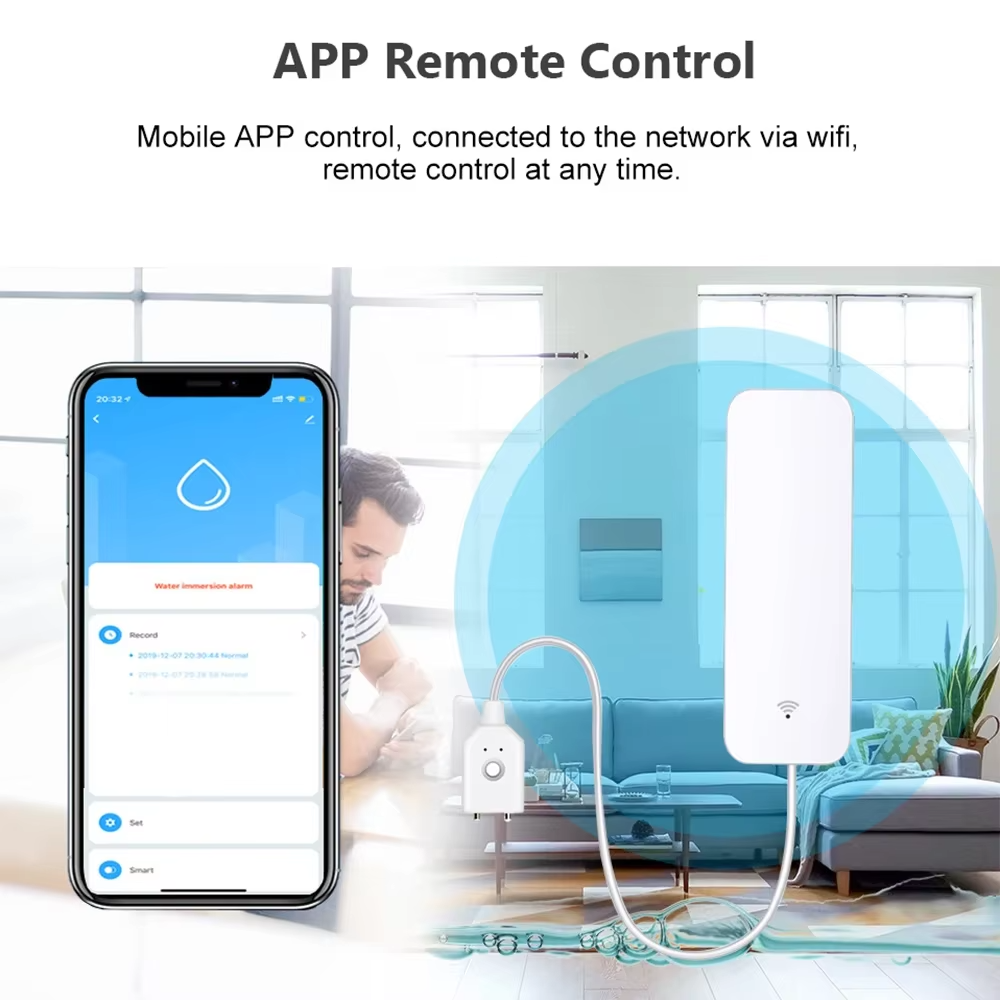ZigBee WiFi Water Leak Sensor  - Smart Home Wiz ulasan dan harga