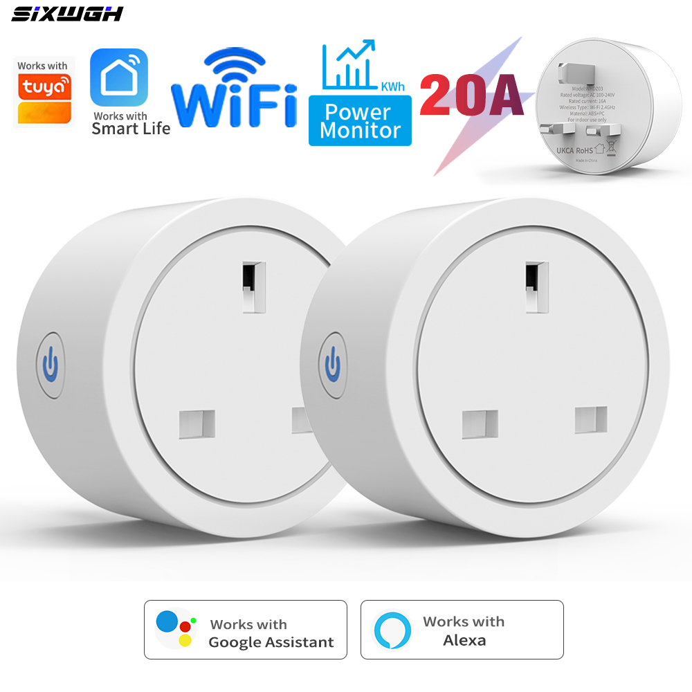 20A Tuya WiFi Smart UK Plug So - Smart Home Energy App ulasan dan harga