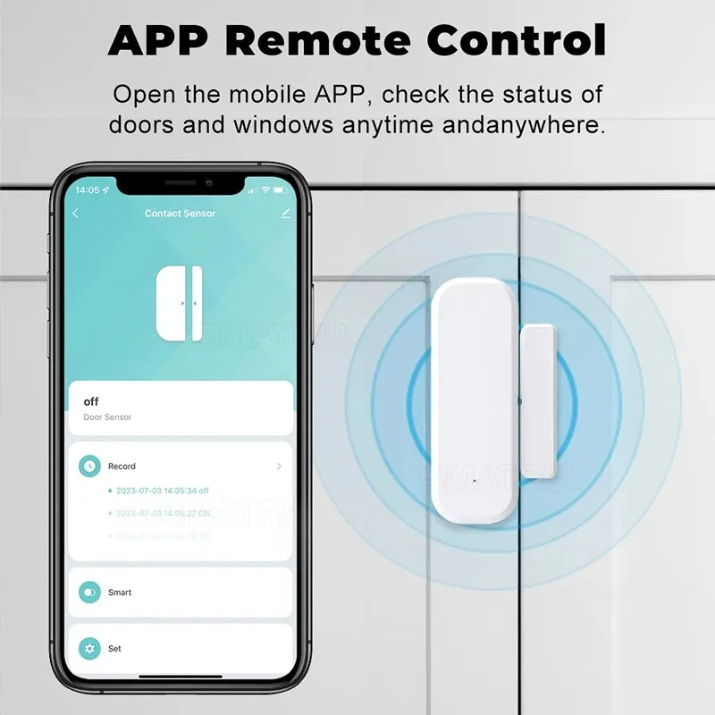 Tuya WiFi Smart Door Window Se - Smart Home Security System ulasan dan harga