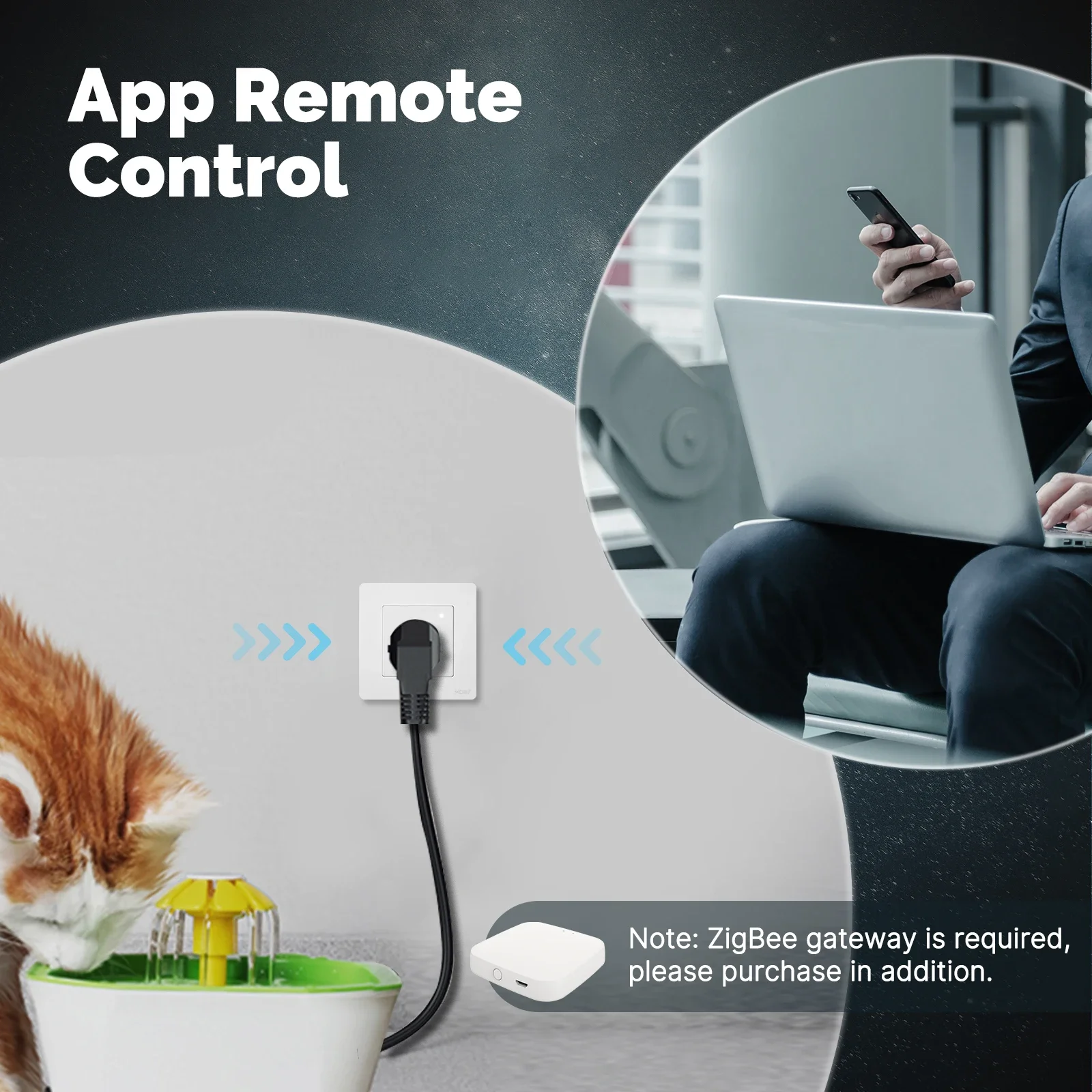 MOES Tuya ZigBee Smart Socket  - Smart Home Energy App ulasan dan harga