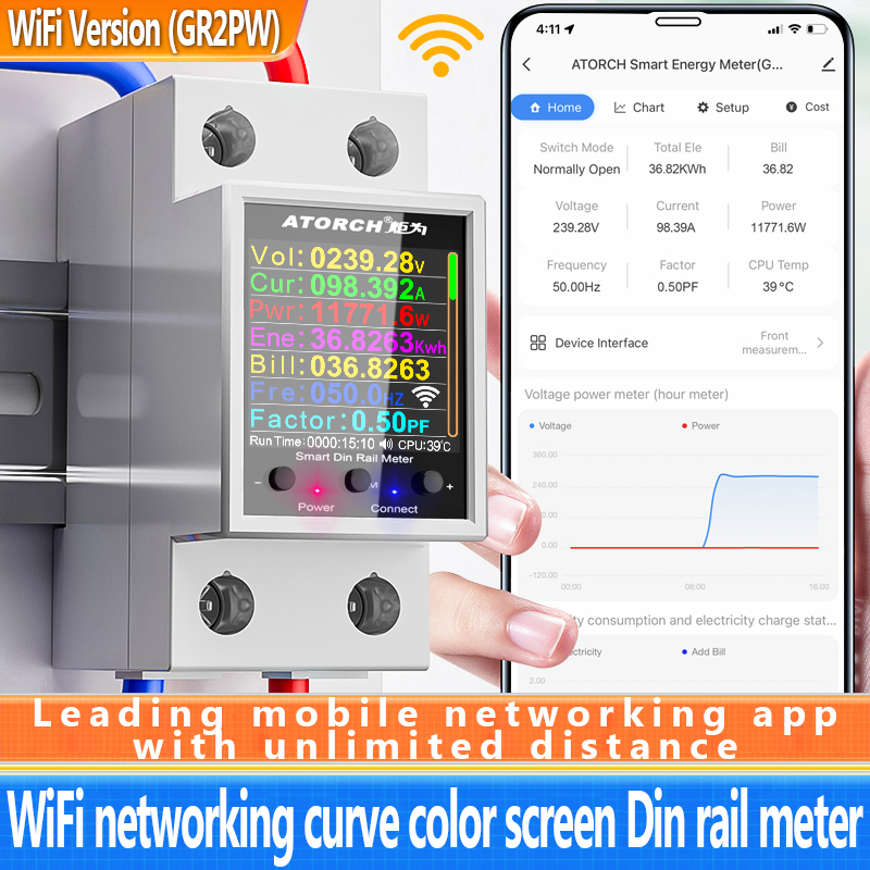 ‌GR2PWS Tuya WiFi Smart Din Ra - Smart Home Energy App ulasan dan harga