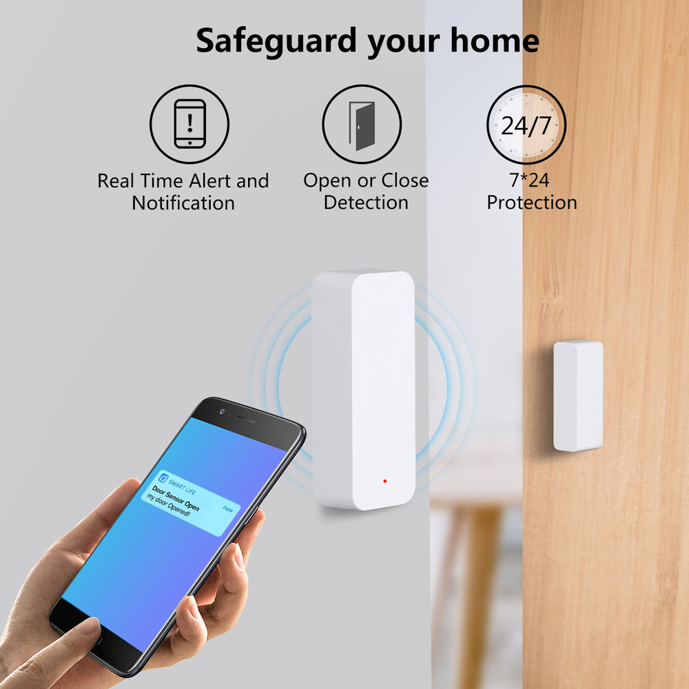Tuya WiFi Zigbee Door Window S - Smart Home For Living ulasan dan harga