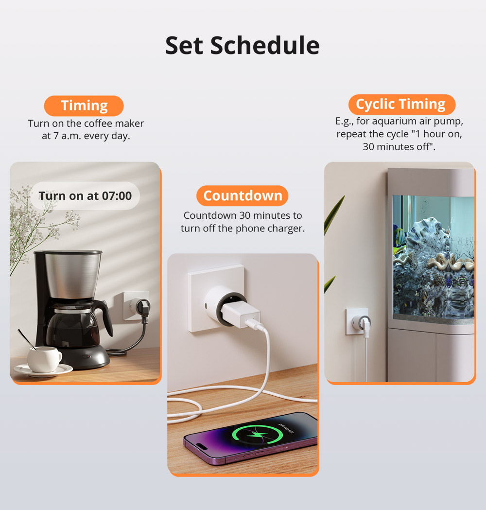 SONOFF S60 TPF Wifi Smart Plug - Smart Home Energy App ulasan dan harga