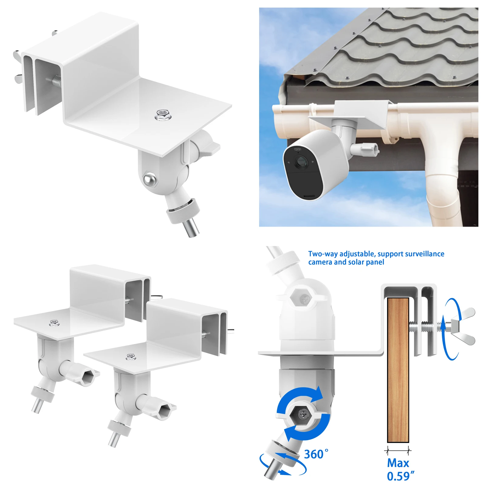 Weatherproof Gutter Mount for  - Video Doorbell ulasan dan harga