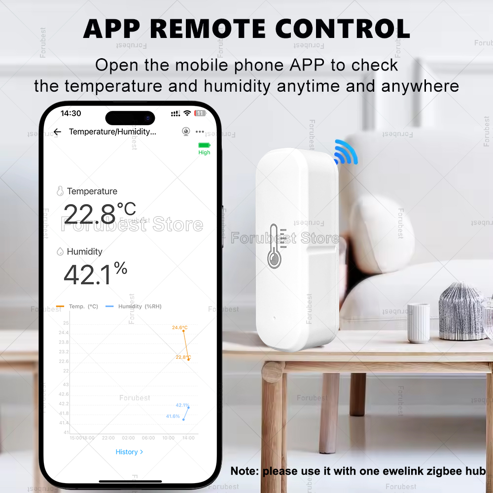 ZigBee Temperature And Humidit - Smart Home Bridge ulasan dan harga