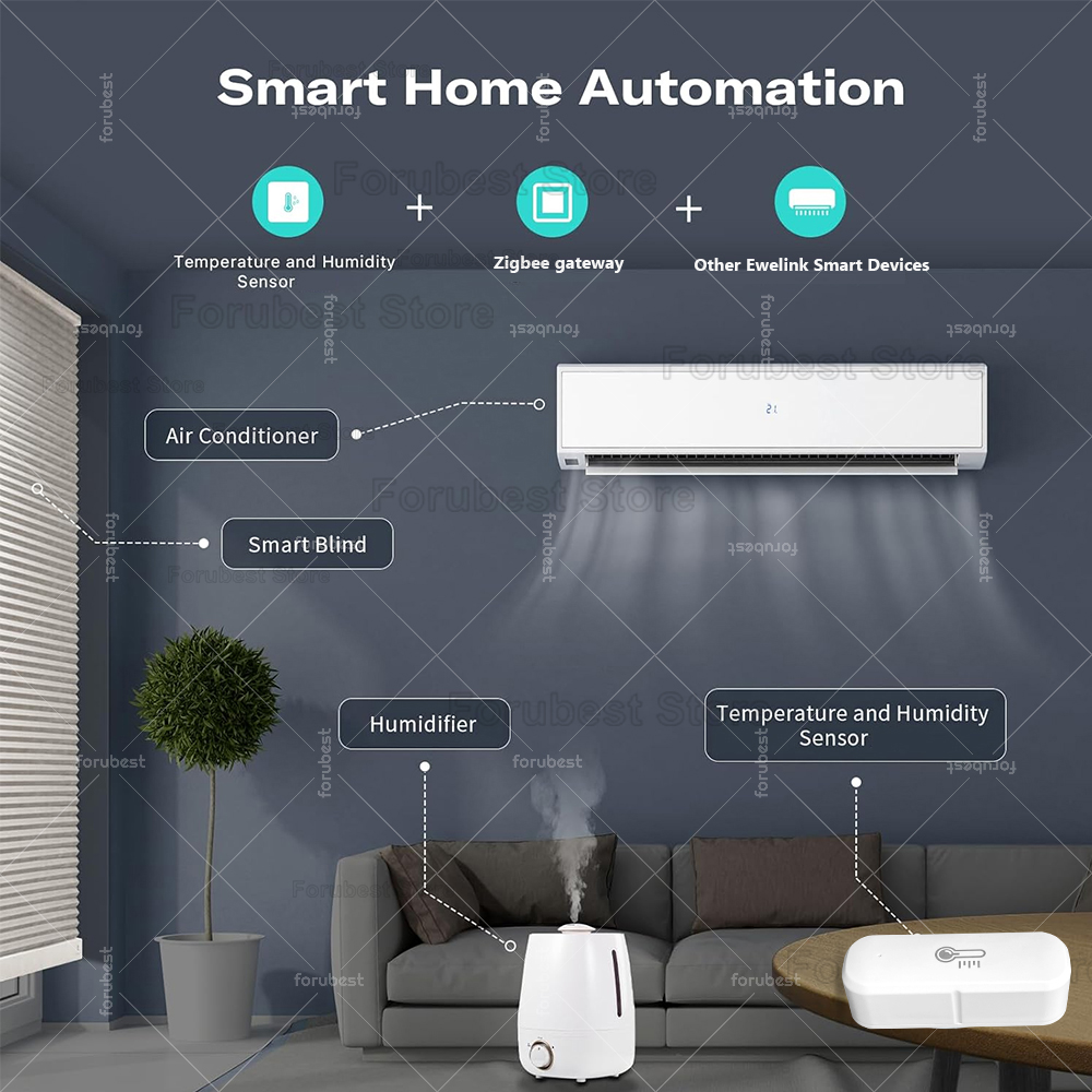 ZigBee Temperature And Humidit - Smart Home Bridge ulasan dan harga