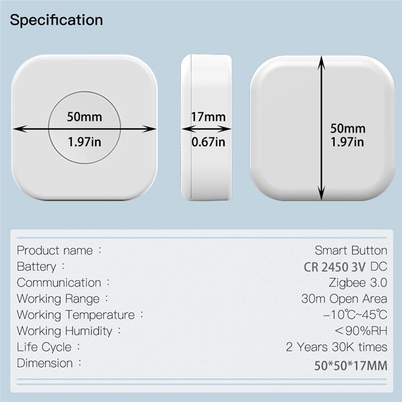 Tuya Zigbee Wireless Mini Swit - Smart Home Recommendations ulasan dan harga