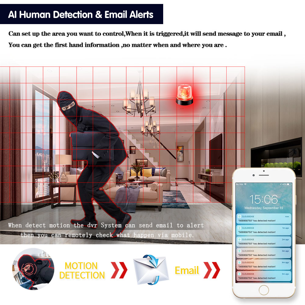 4K 8MP Security CCTV DVR Smart - Smart Home Microsoft ulasan dan harga