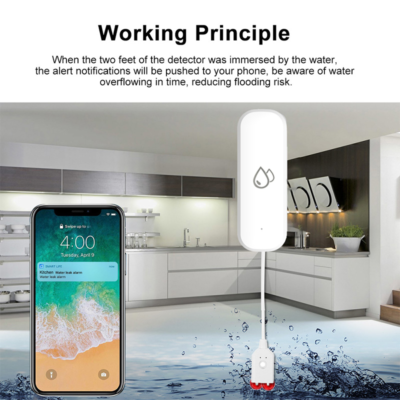 Tuya WiFi Water Leakage Alarm  - Smart Home Wiz ulasan dan harga
