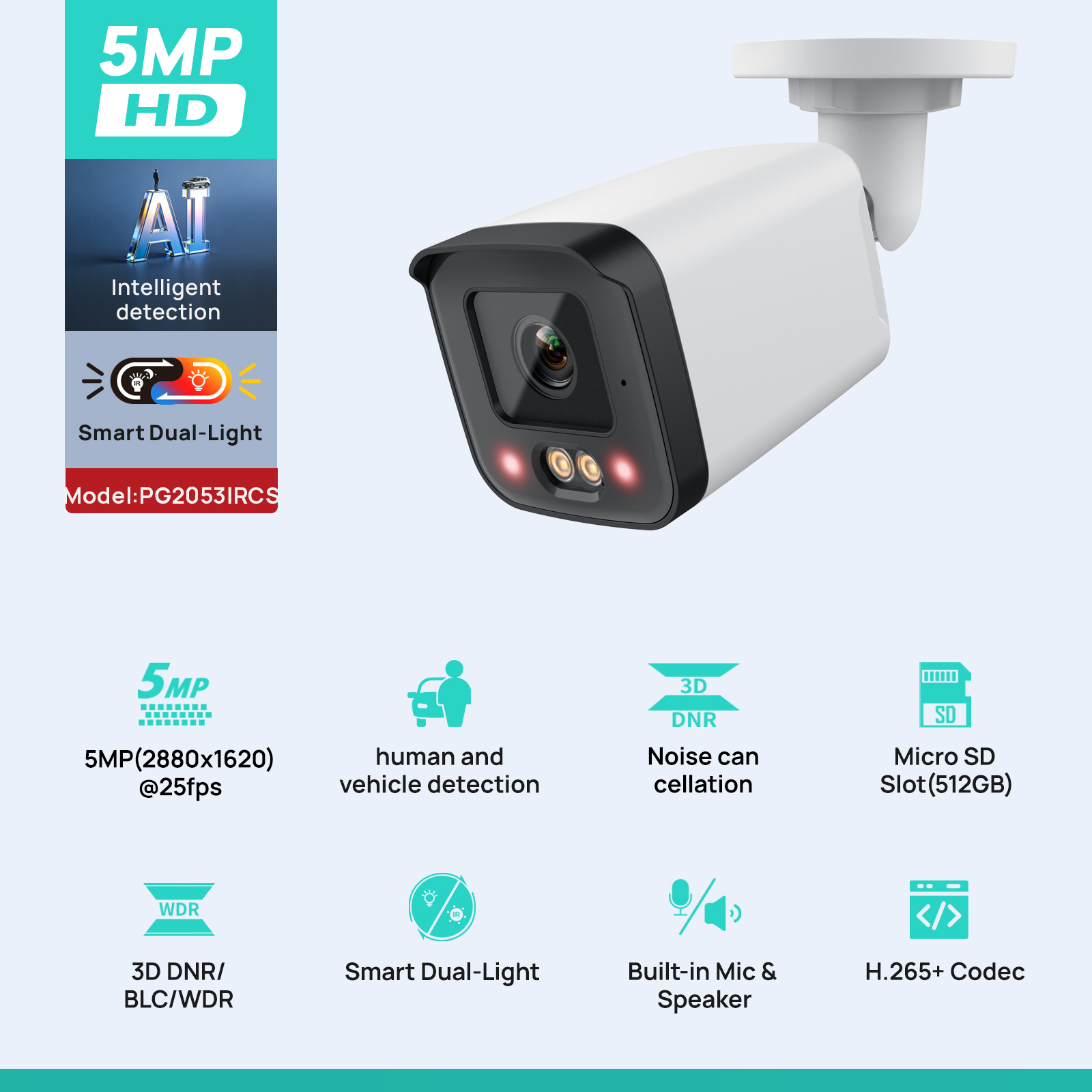 VIKYLIN IP Security Camera 5MP - Smart Home Microsoft ulasan dan harga