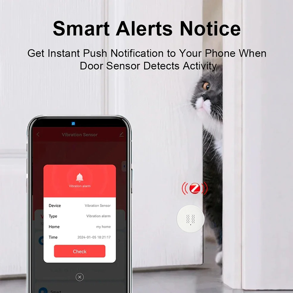 Tuya ZigBee Smart Vibration &  - Smart Home Security System ulasan dan harga