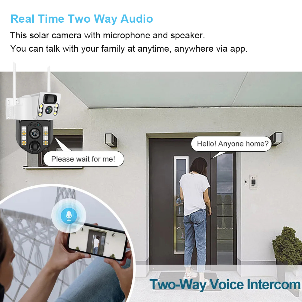 WiFi/4G Solar Camera IP CCTV S - Smart Home Security System ulasan dan harga