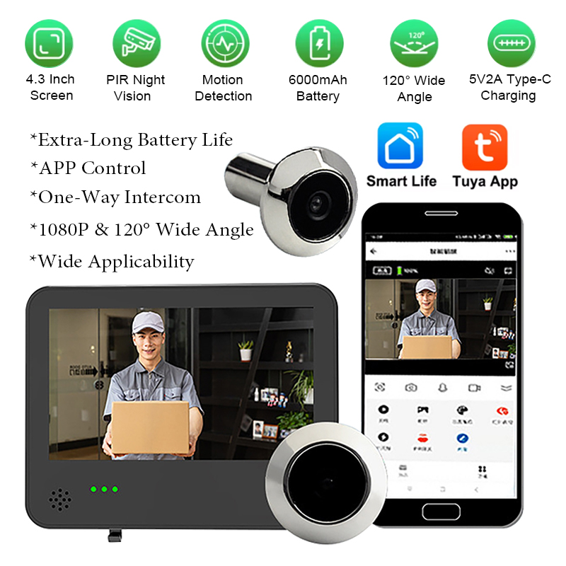 Tuya Smart WIFI Video Doorbell - Video Doorbell ulasan dan harga