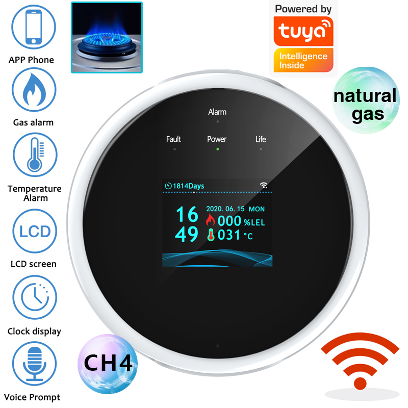 2.4G WiFi Gas Alarm Sensor Com - Smart Home Ecosystems ulasan dan harga