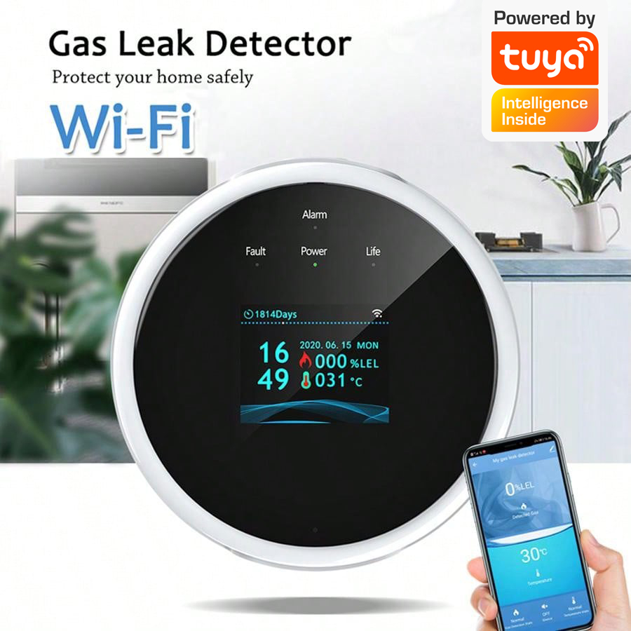 2.4G WiFi Gas Alarm Sensor Com - Smart Home Ecosystems ulasan dan harga