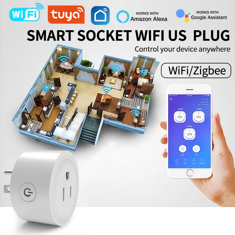 WiFi Smart Plug with Energy Mo - Smart Home Energy App ulasan dan harga