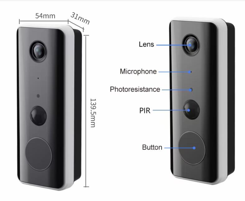 3MP 1296P Tuya APP Low Comsunp - Video Doorbell ulasan dan harga