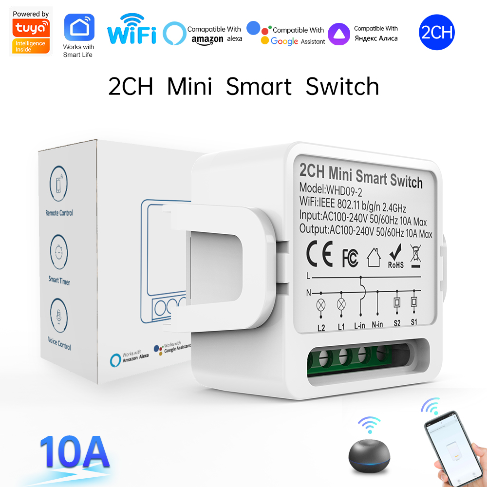 2 Way Tuya Smart Switch 2Gang  - Smart Home For Living ulasan dan harga