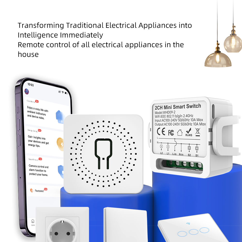 2 Way Tuya Smart Switch 2Gang  - Smart Home For Living ulasan dan harga