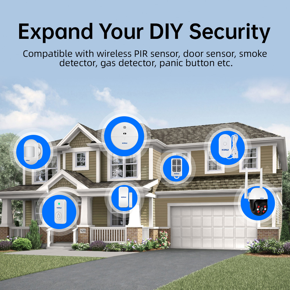KERUI Tuya Wireless Home Alarm - Smart Home Security System ulasan dan harga