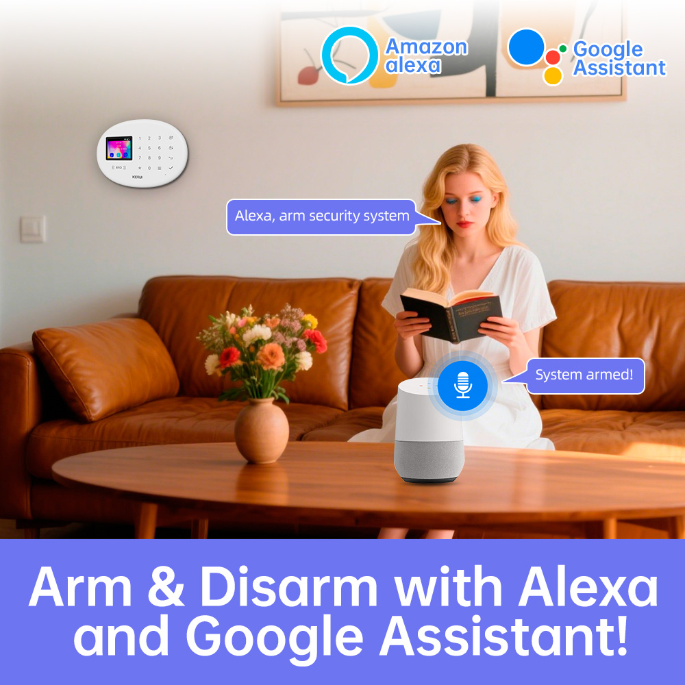 KERUI Tuya Wireless Home Alarm - Smart Home Security System ulasan dan harga