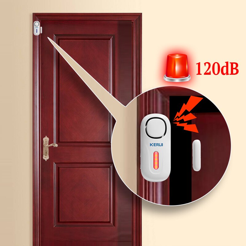 KERUI 120DB Wireless Door/Wind - Smart Home Security System ulasan dan harga