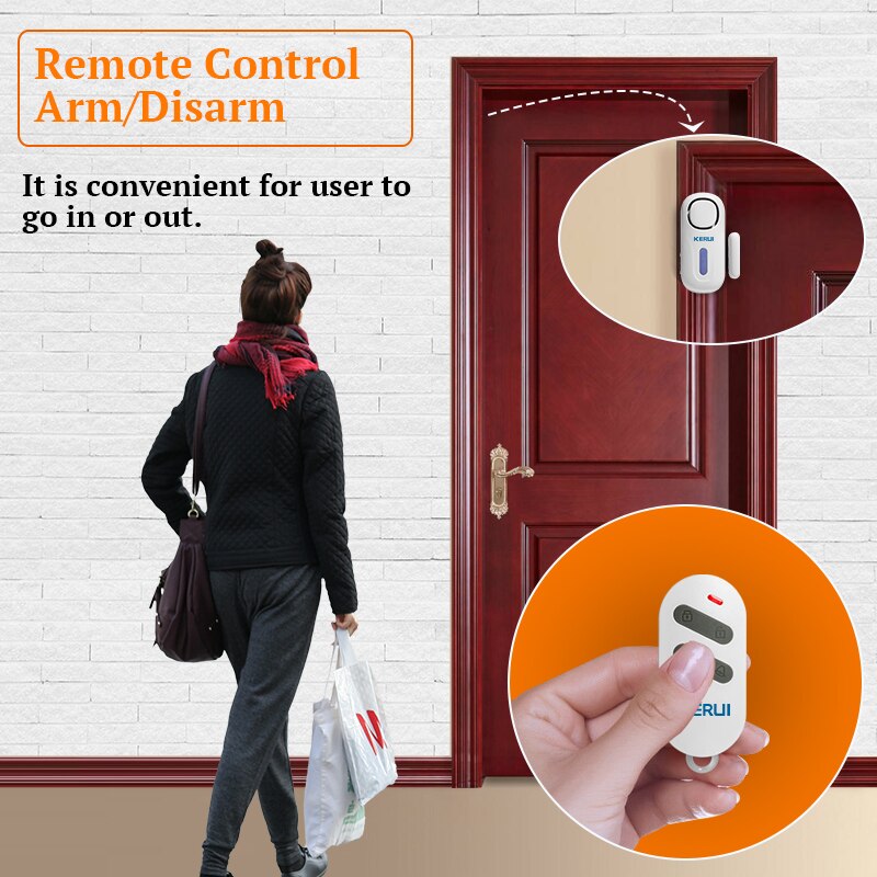 KERUI 120DB Wireless Door/Wind - Smart Home Security System ulasan dan harga