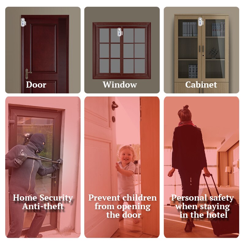 KERUI 120DB Wireless Door/Wind - Smart Home Security System ulasan dan harga